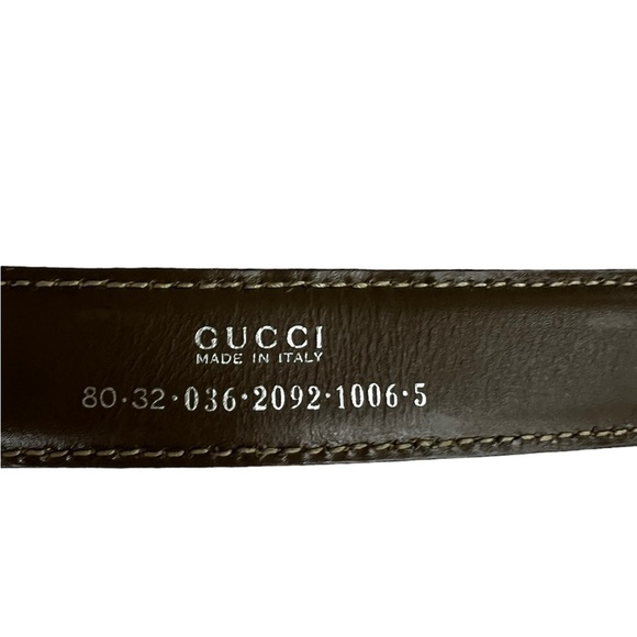 Gold Patent leather Gucci belt - Picture 4 of 4
